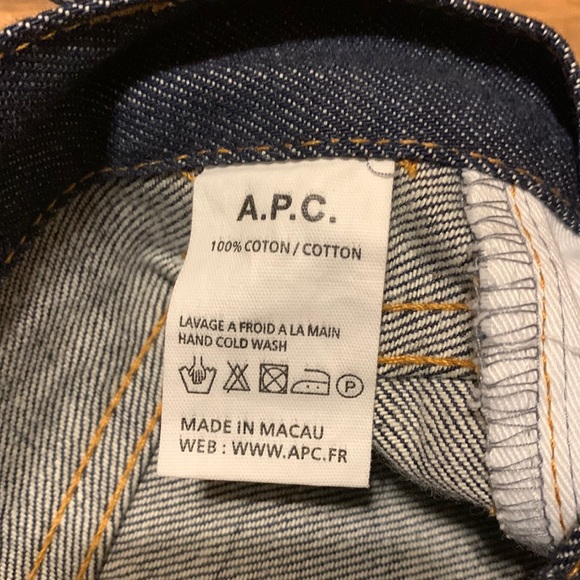 Men’s A.P.C. New Cure H Jean Tres Etroit Size 28x32 - Picture 4 of 10